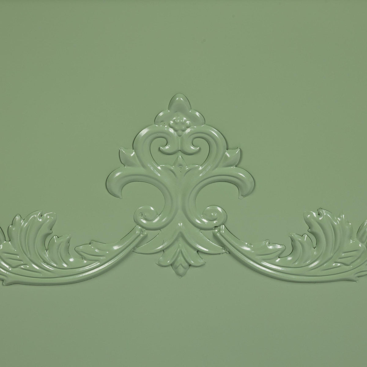Grand Scroll Rectangular Planter, Soft Garden Green