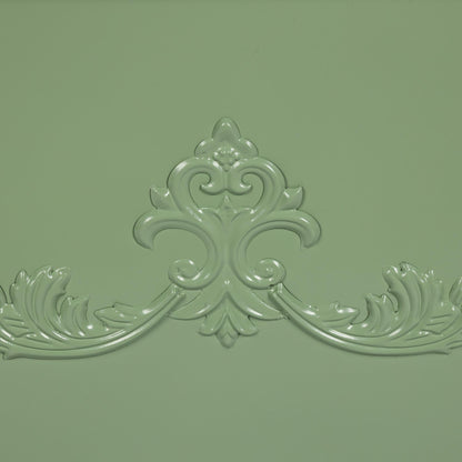 Grand Scroll Rectangular Planter, Soft Garden Green