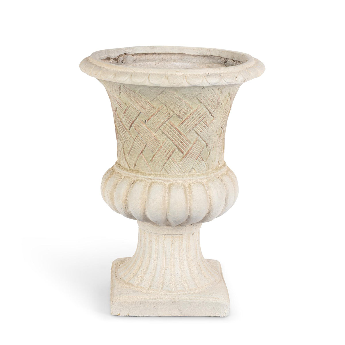 Lattice Weave Urn, Stone