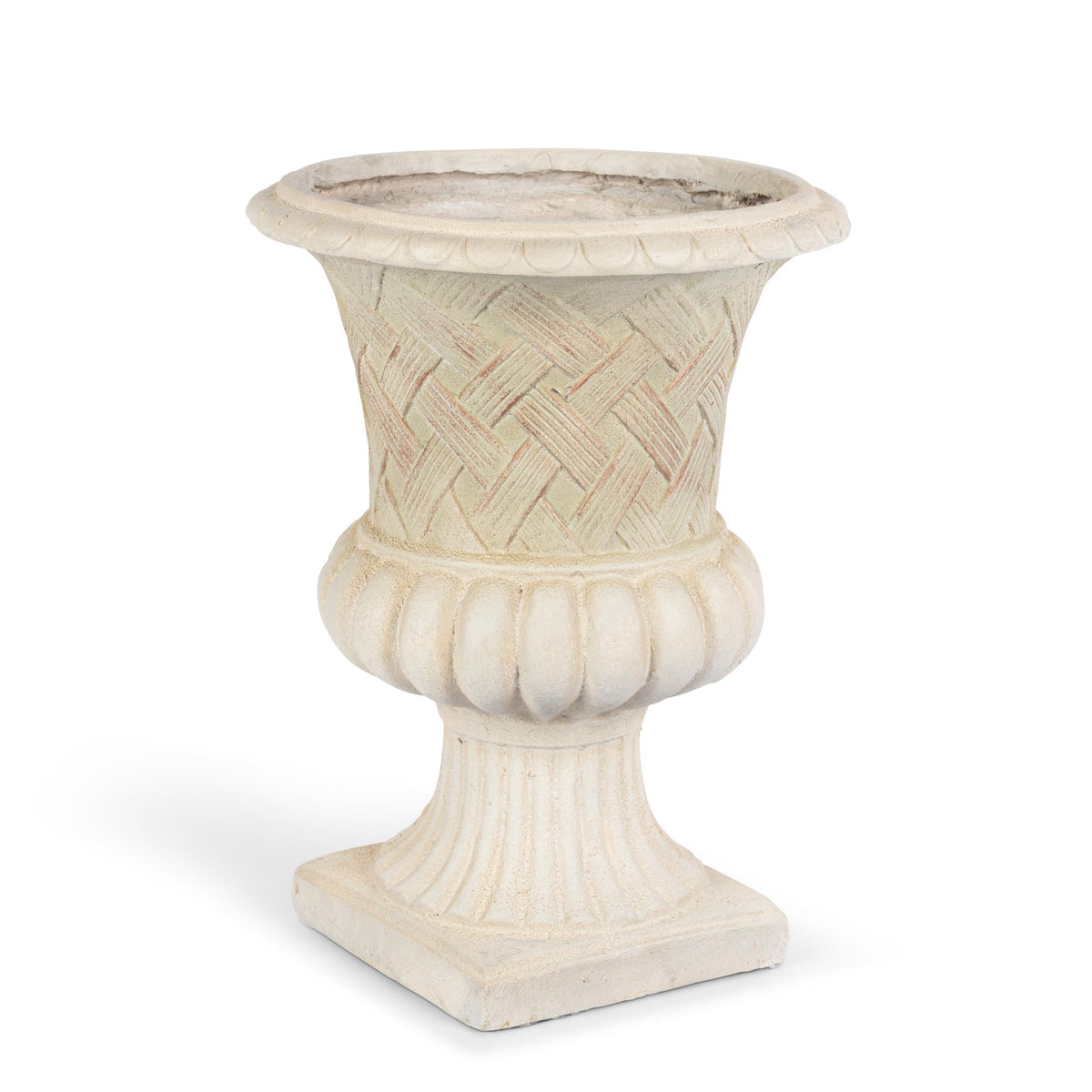 Lattice Weave Urn, Stone