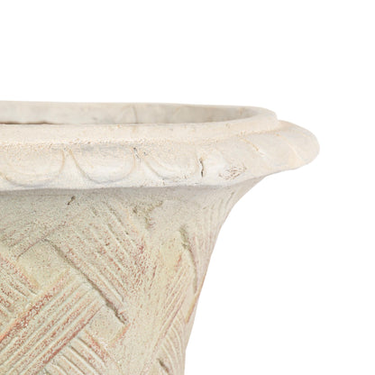 Lattice Weave Urn, Stone