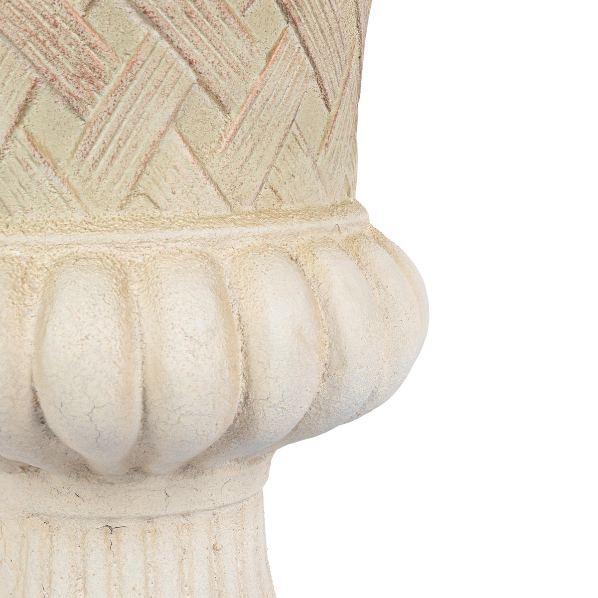 Lattice Weave Urn, Stone