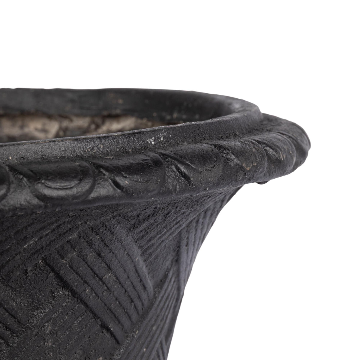 Lattice Weave Urn, Black