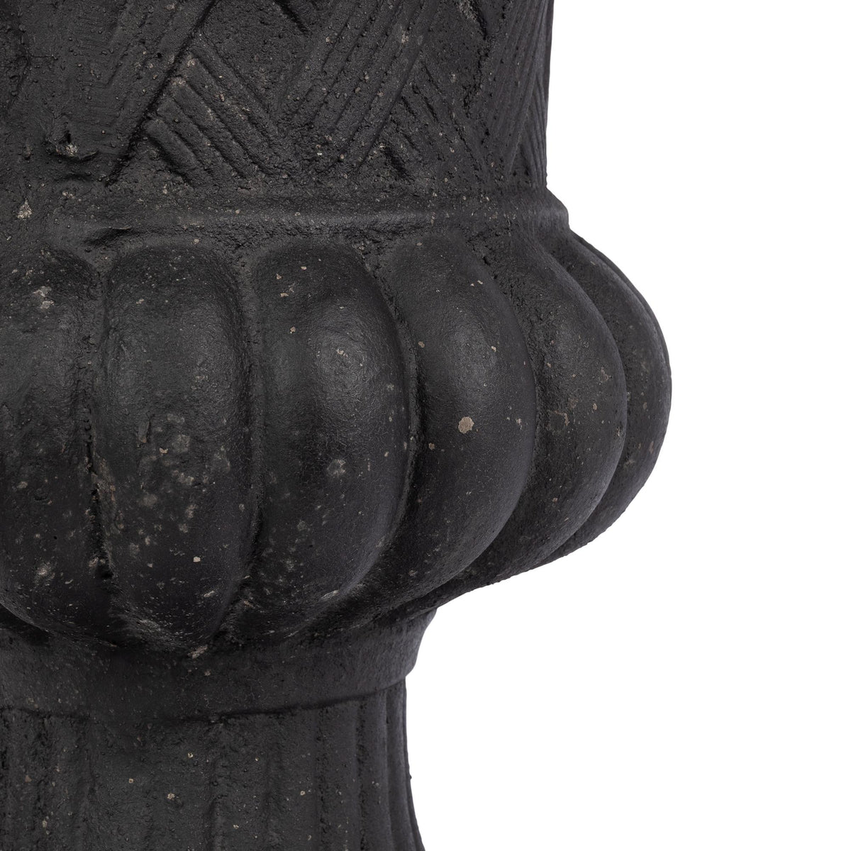 Lattice Weave Urn, Black