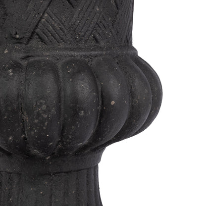 Lattice Weave Urn, Black