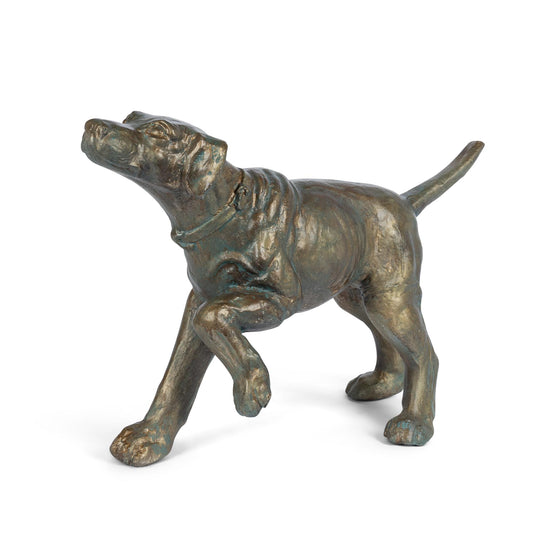 Hunting Hound, Bronze Patina