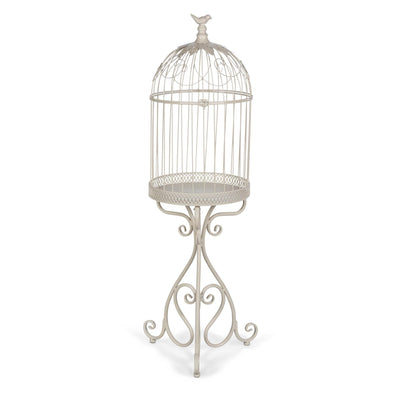 Scrollwork Birdcage Planters, Set of 2, Soft White