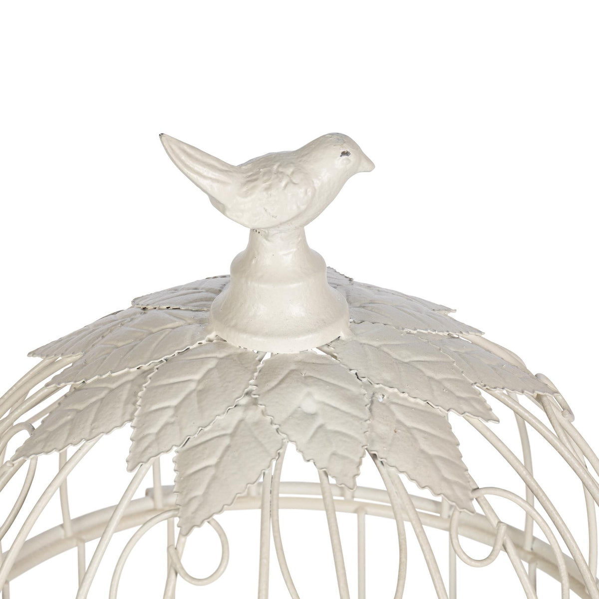 Scrollwork Birdcage Planters, Set of 2, Soft White