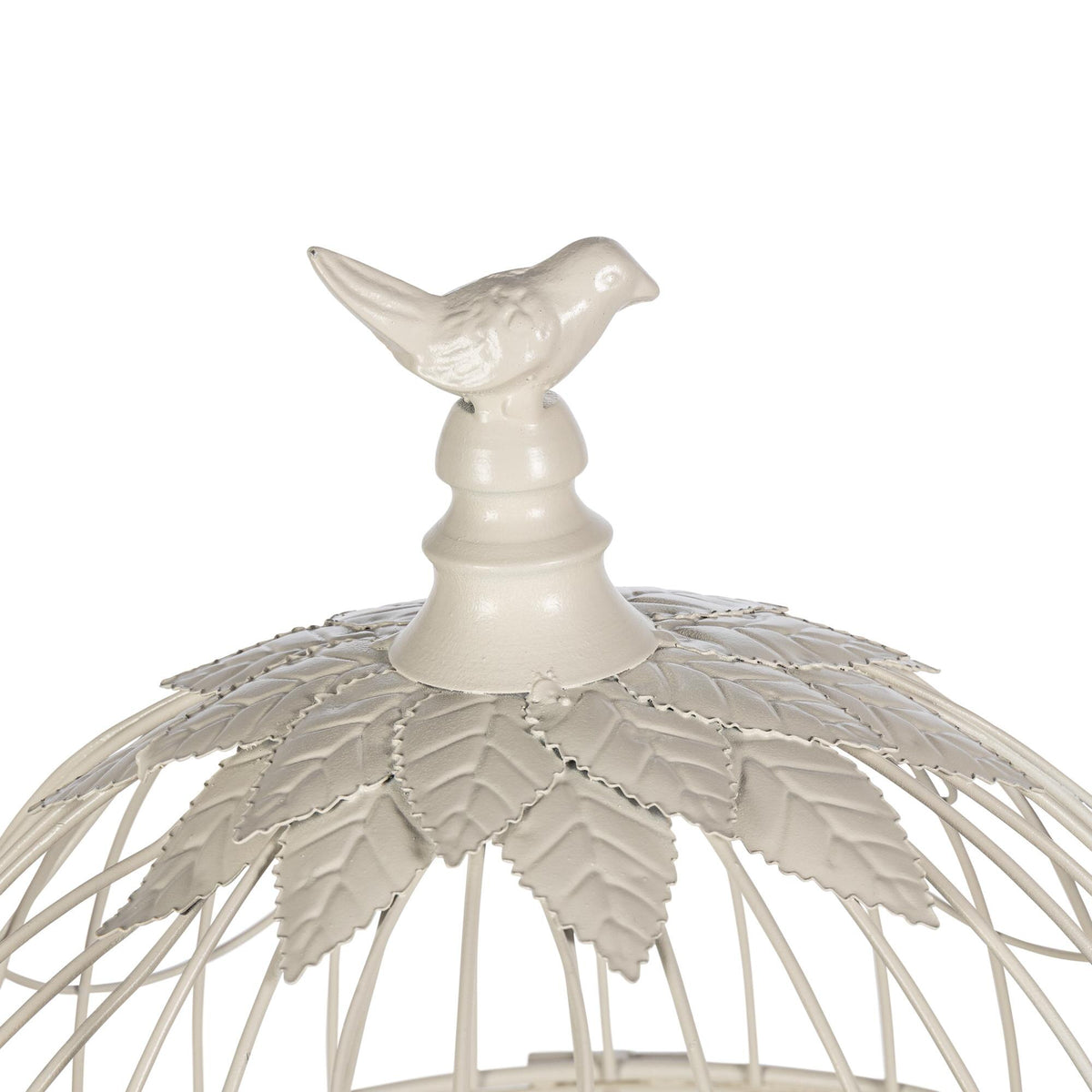 Scrollwork Birdcage Planters, Set of 2, Soft White