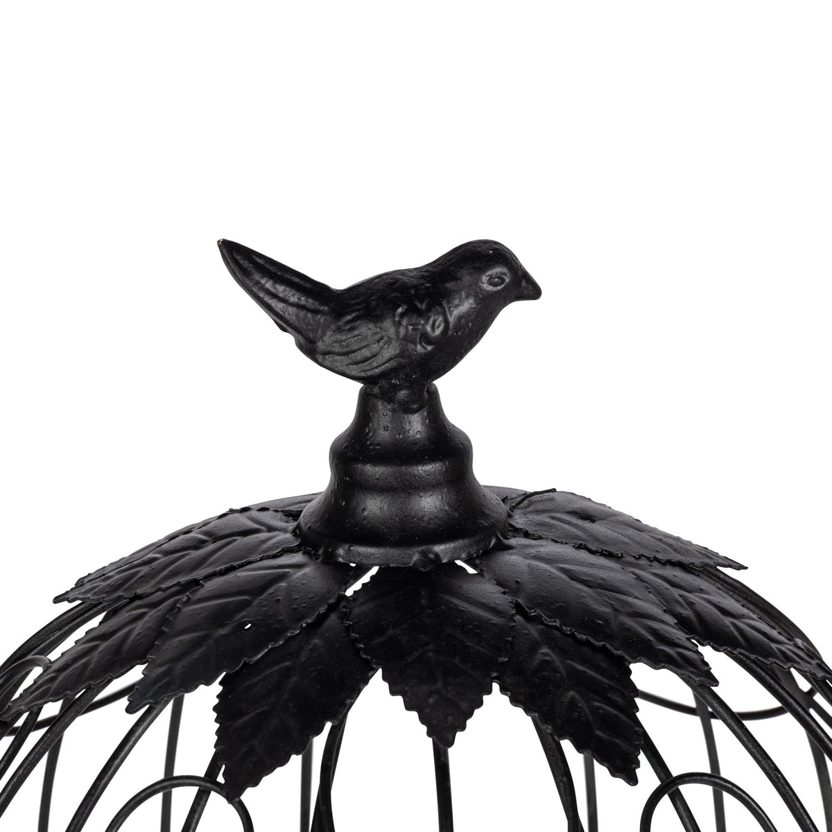 Scrollwork Birdcage Planters, Set of 2, Black