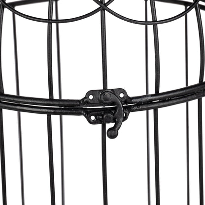 Scrollwork Birdcage Planters, Set of 2, Black