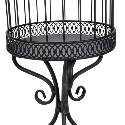 Scrollwork Birdcage Planters, Set of 2, Black