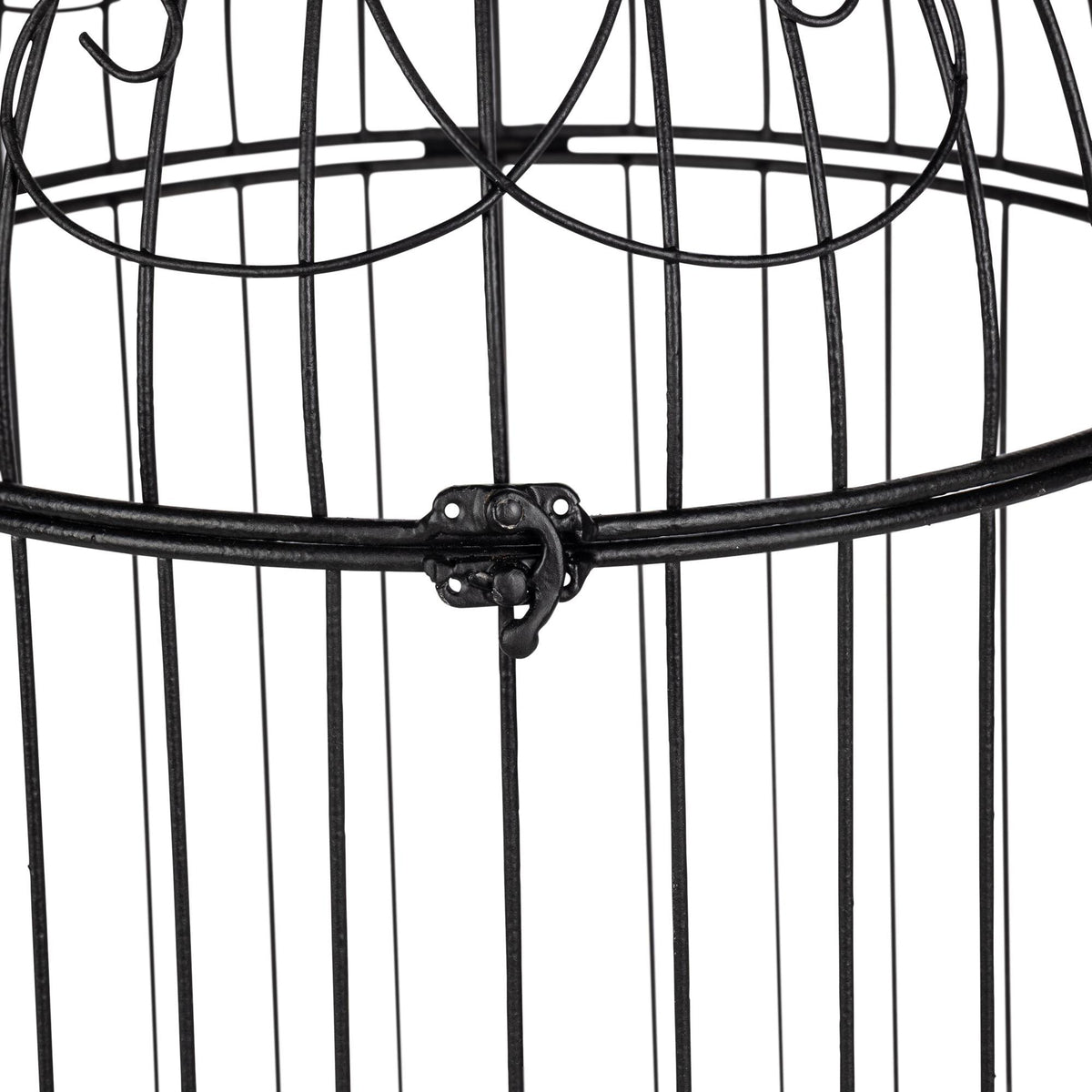 Scrollwork Birdcage Planters, Set of 2, Black