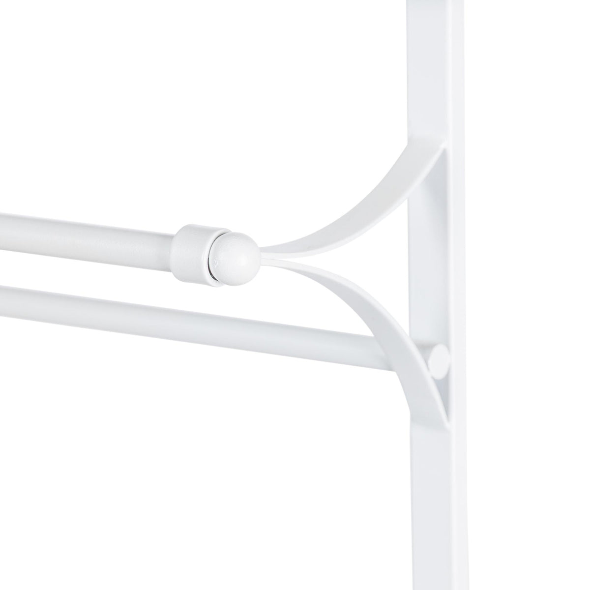 Metal Wall Display Rack, White