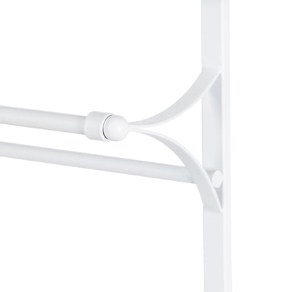 Metal Wall Display Rack, White