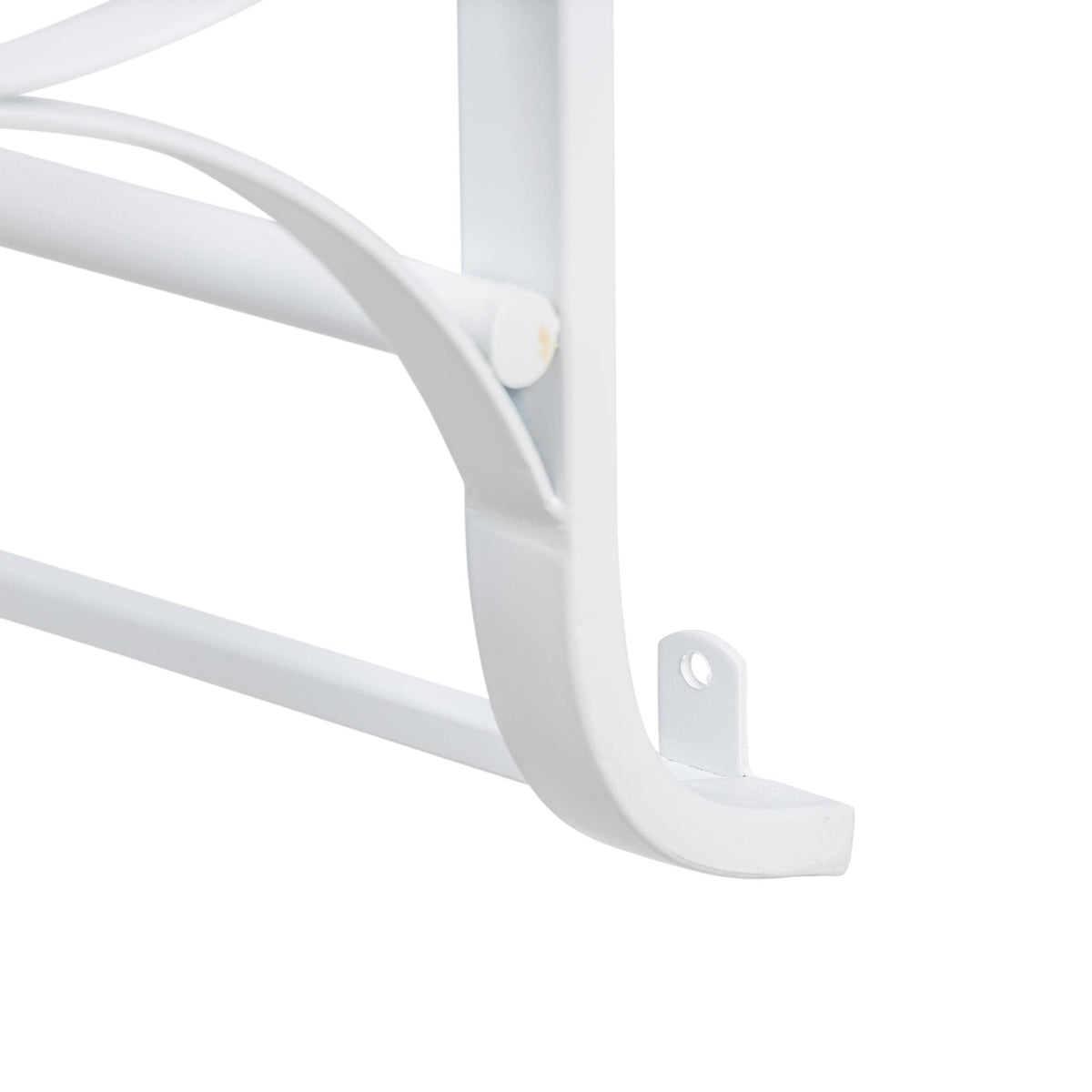 Metal Wall Display Rack, White