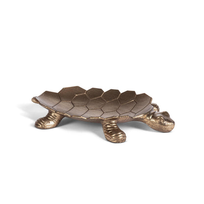 Gilded Tortoise Valet, Antiqued Gold