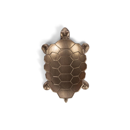 Gilded Tortoise Valet, Antiqued Gold