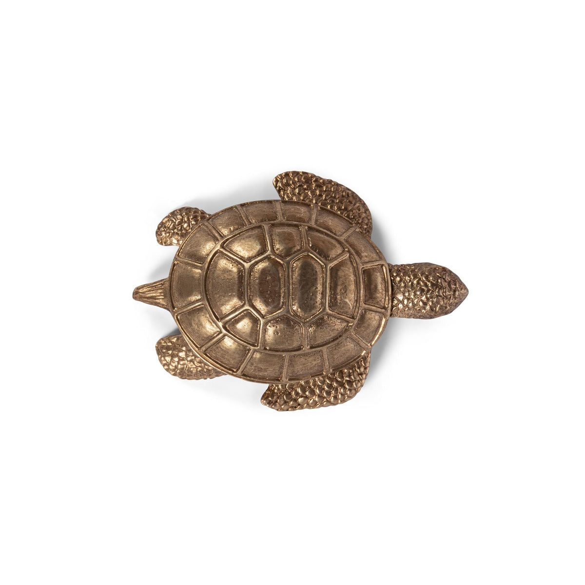 Turtle Trinket box, Antiqued Gold