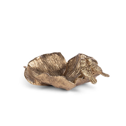 Lovebird & Bloom Dish, Antiqued Gold