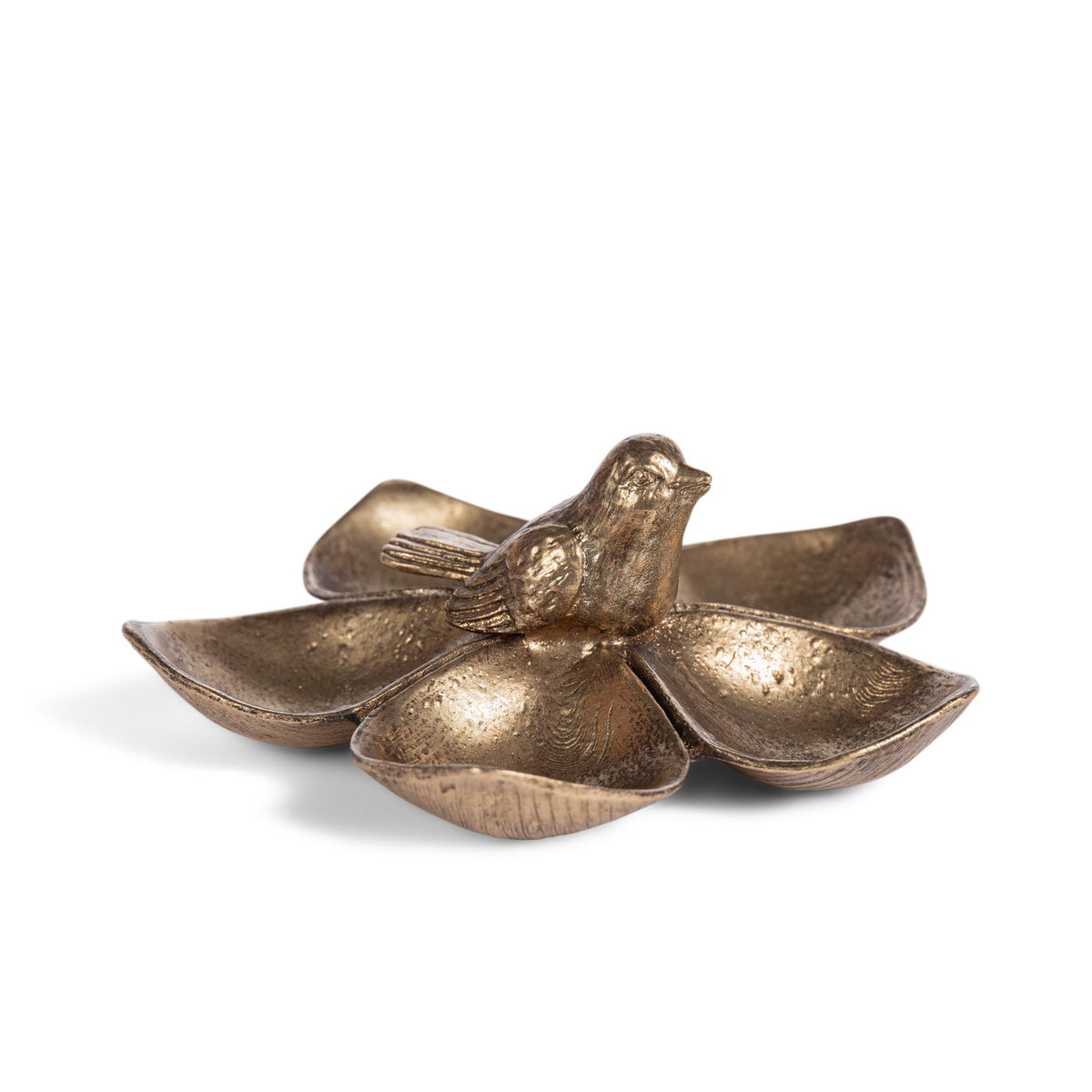 Petal & Perch Catch All, Antiqued Gold