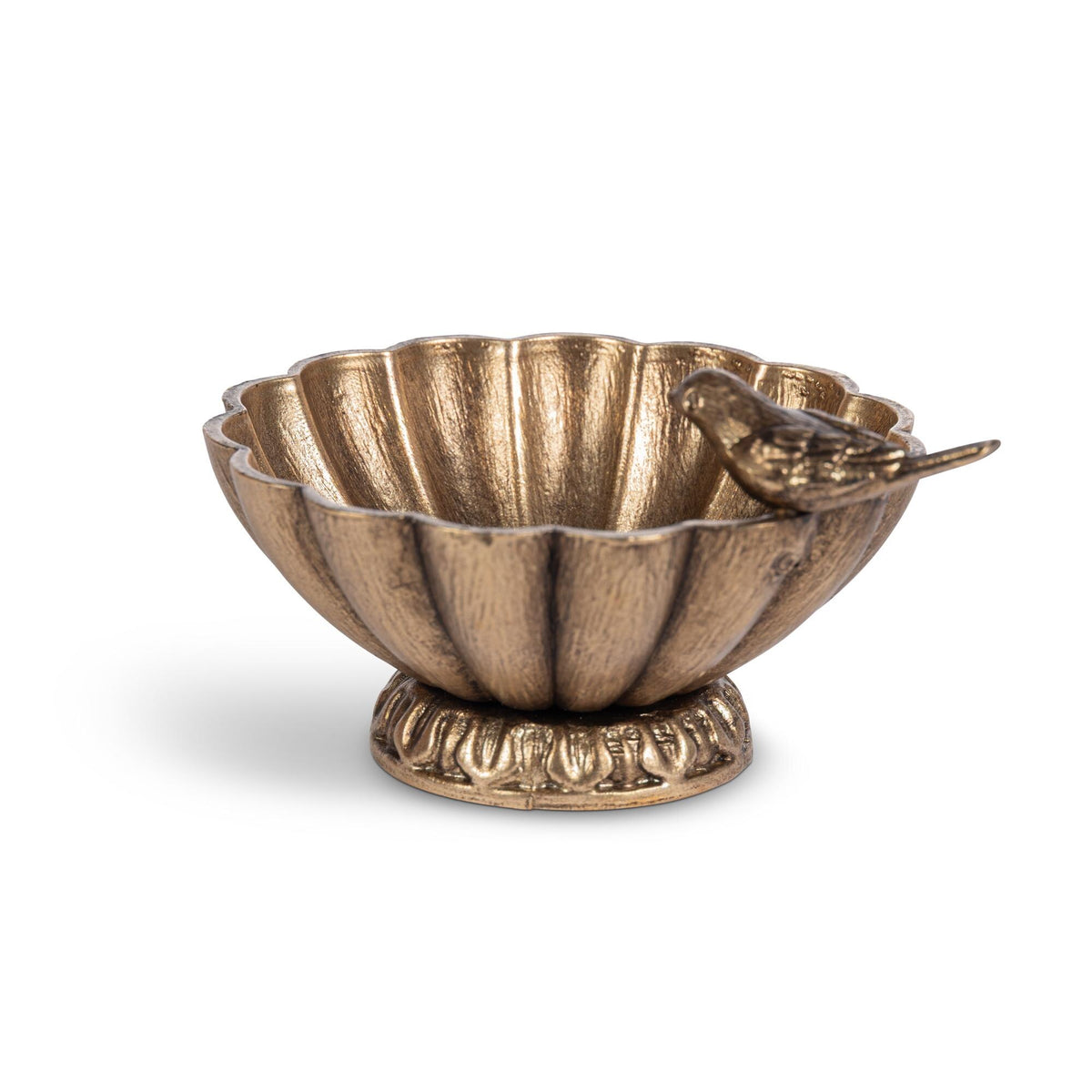 Little Songbird Bowl, Antiqued Gold