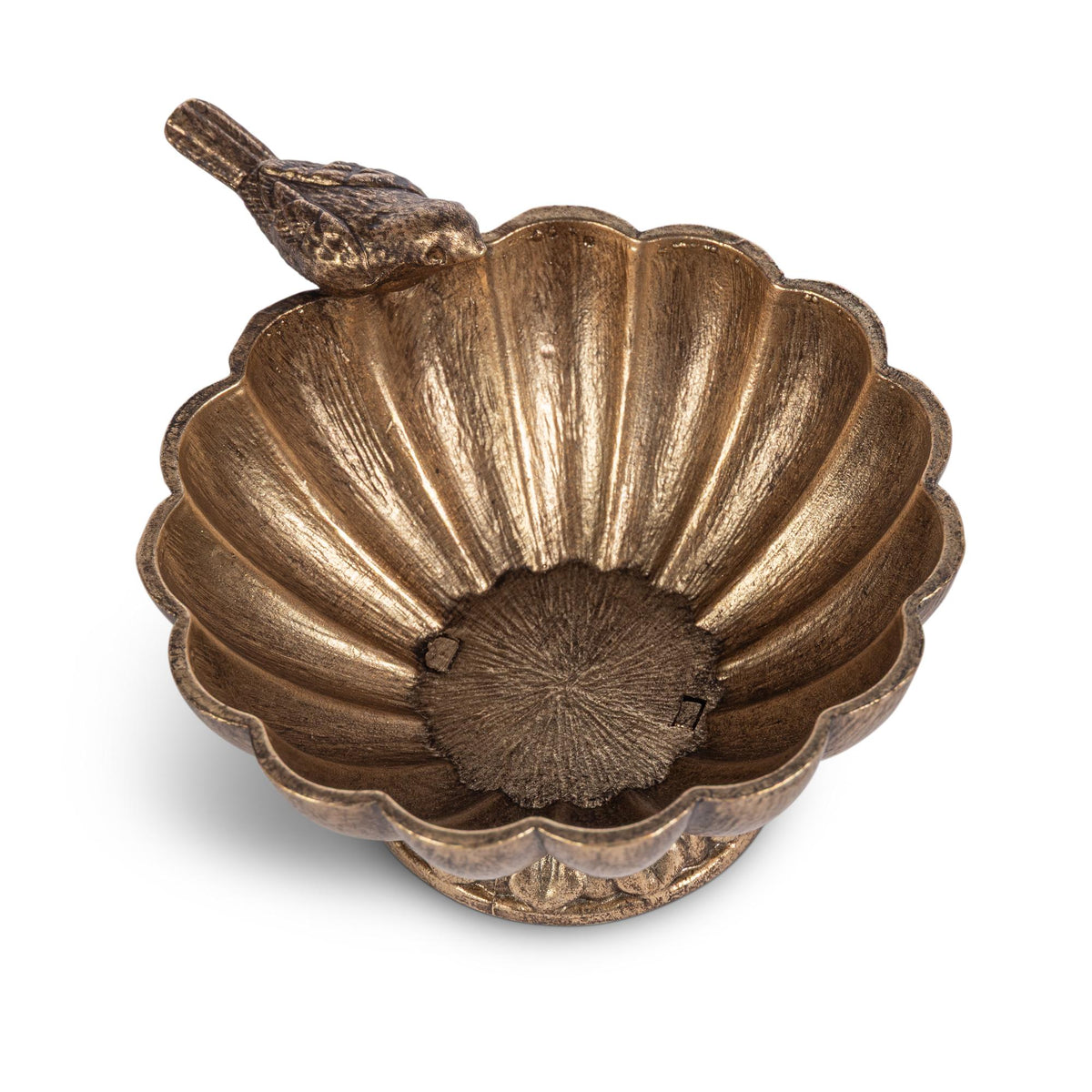 Little Songbird Bowl, Antiqued Gold