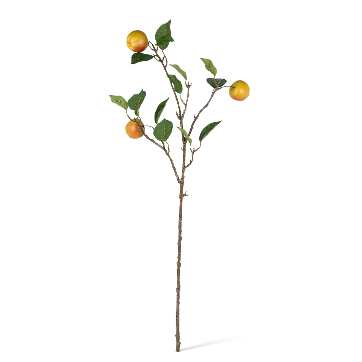 35" Apple Stem with Leaves