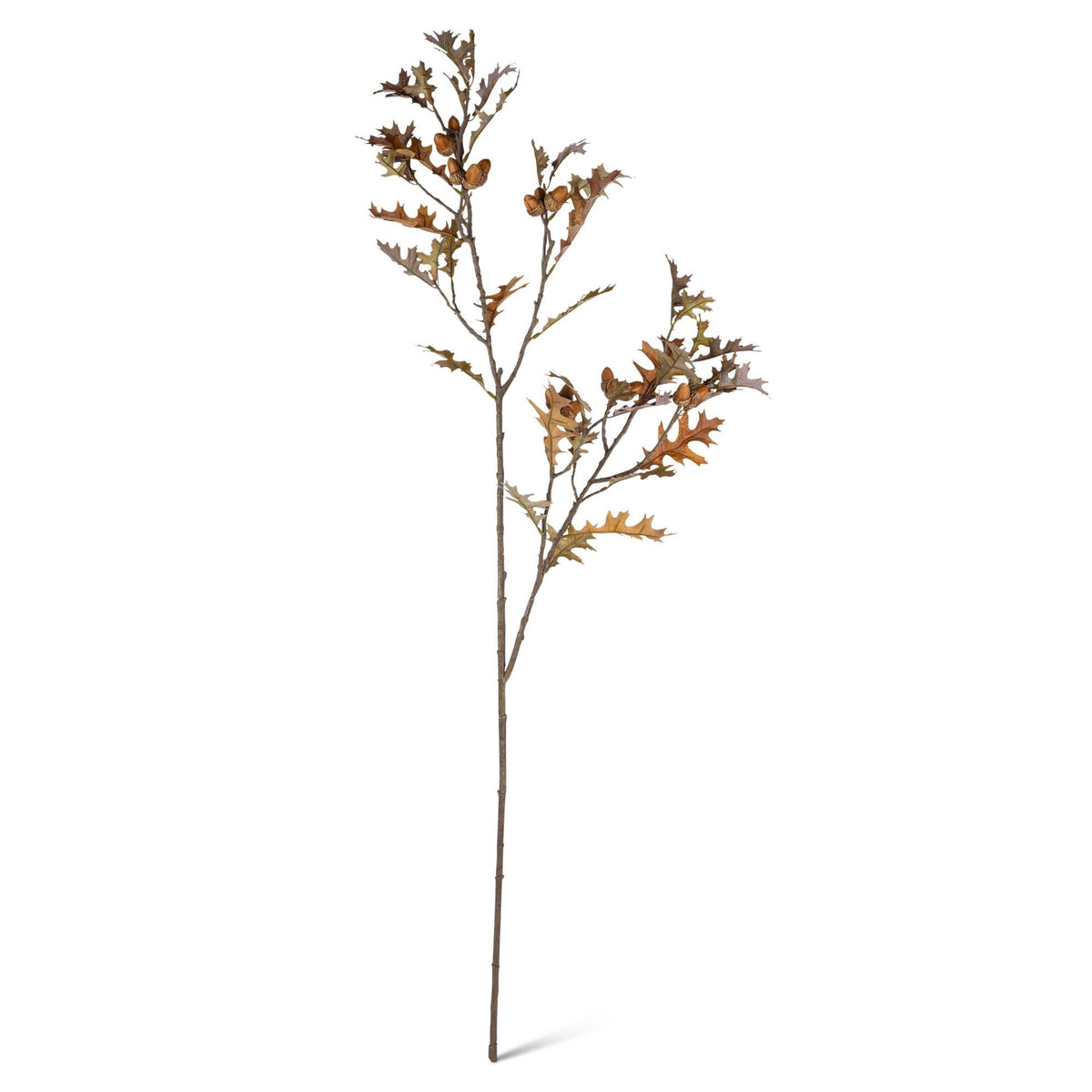 47.25" Large Oak Leaves Stem with Acorns