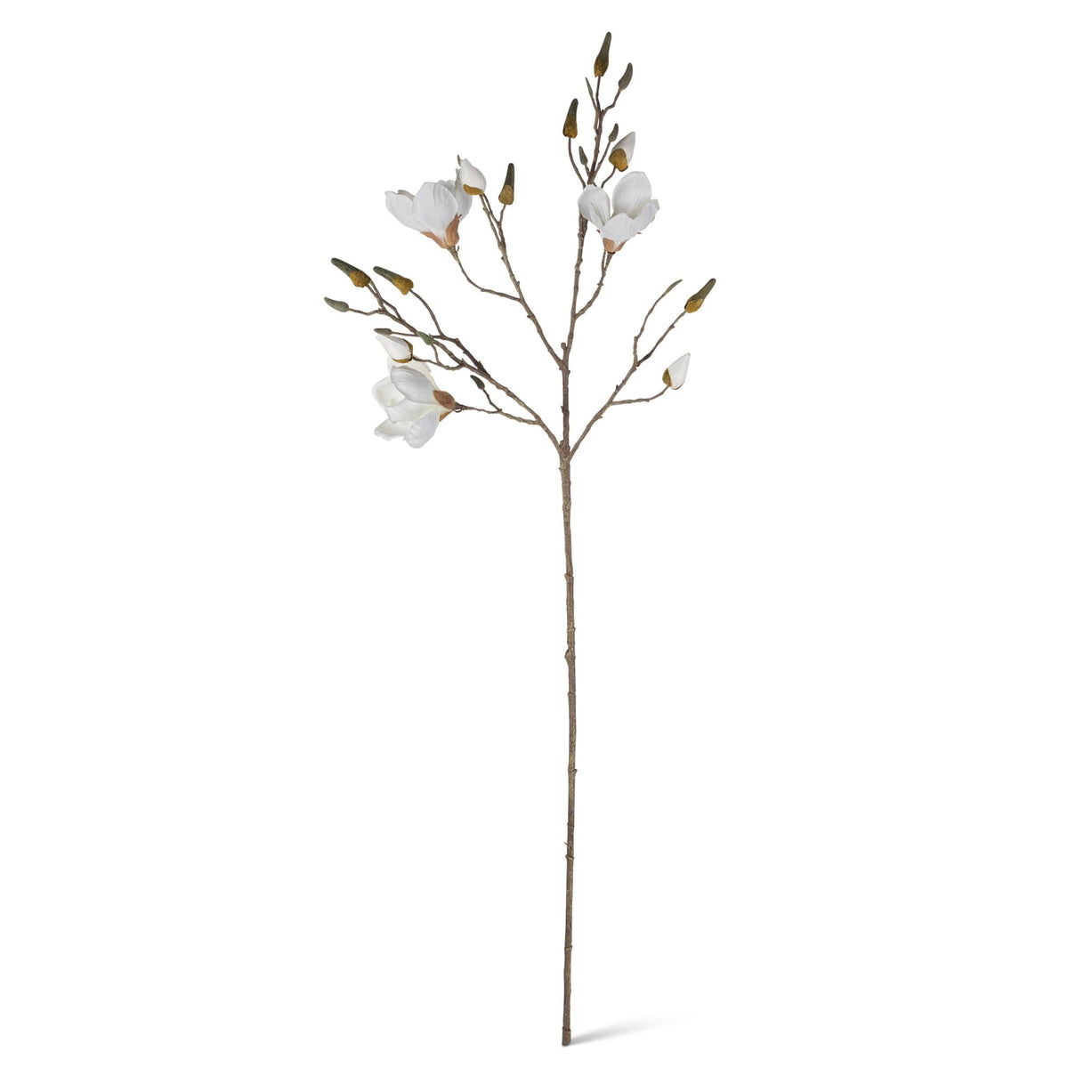 47" Magnolia Stem with 7 Flowers