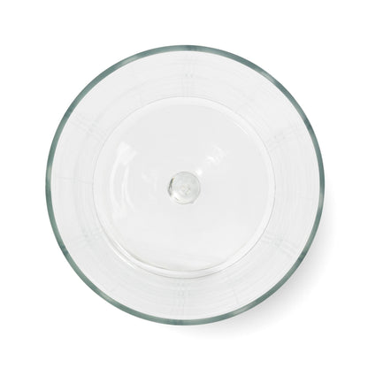 Canopy Pedestal Vase, Clear Glass