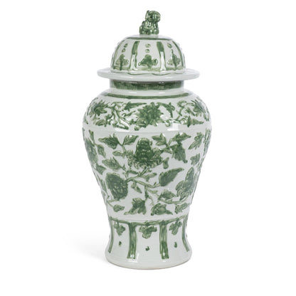 Embossed Floral Ginger Jar