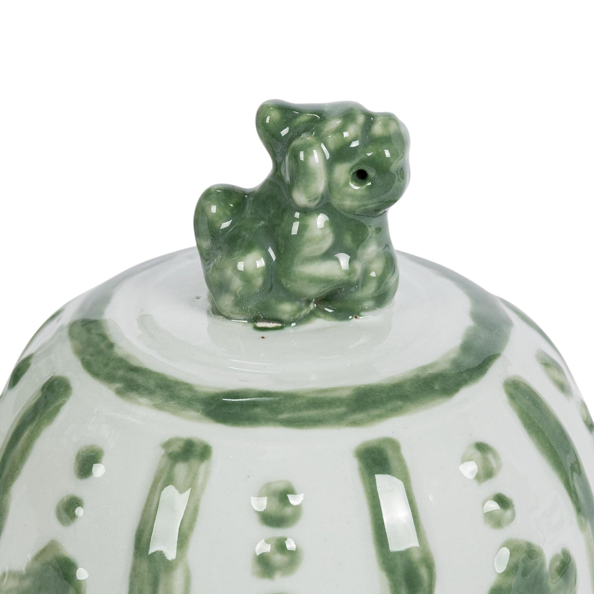Embossed Floral Ginger Jar
