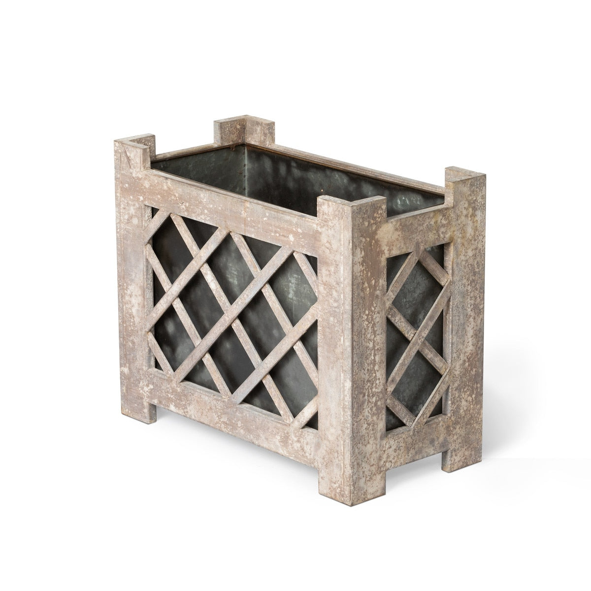 Park Hill Lattice Iron Garden Planter