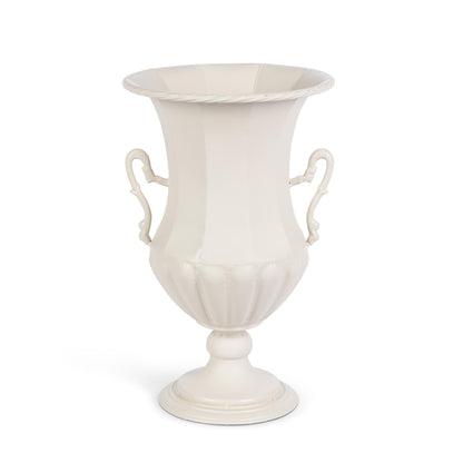 Amphora Urn, Soft White, 20.9"H