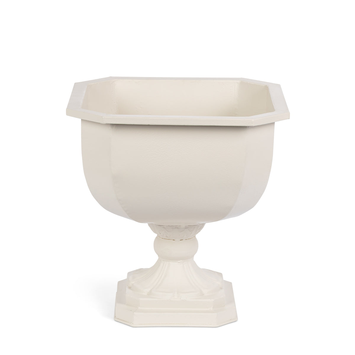 Faceted Chalice Planter, Soft White
