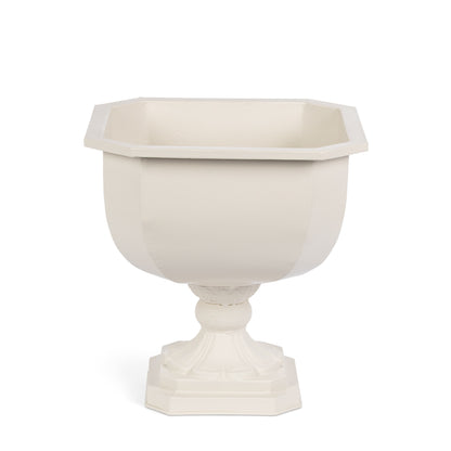 Faceted Chalice Planter, Soft White