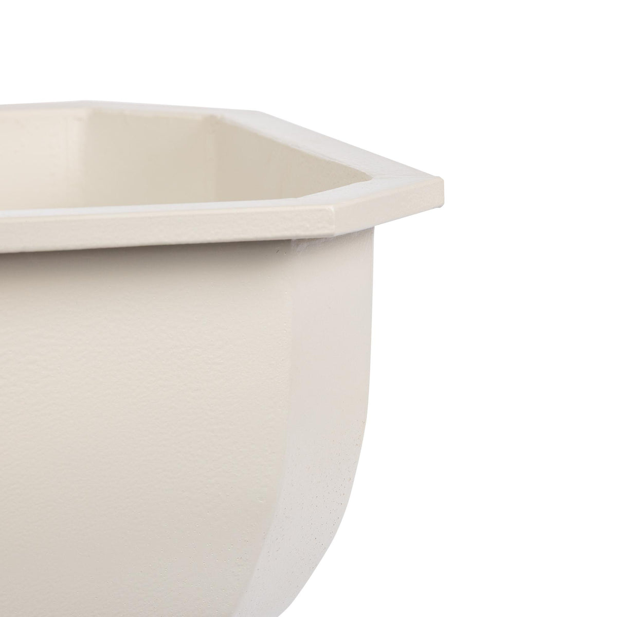 Faceted Chalice Planter, Soft White