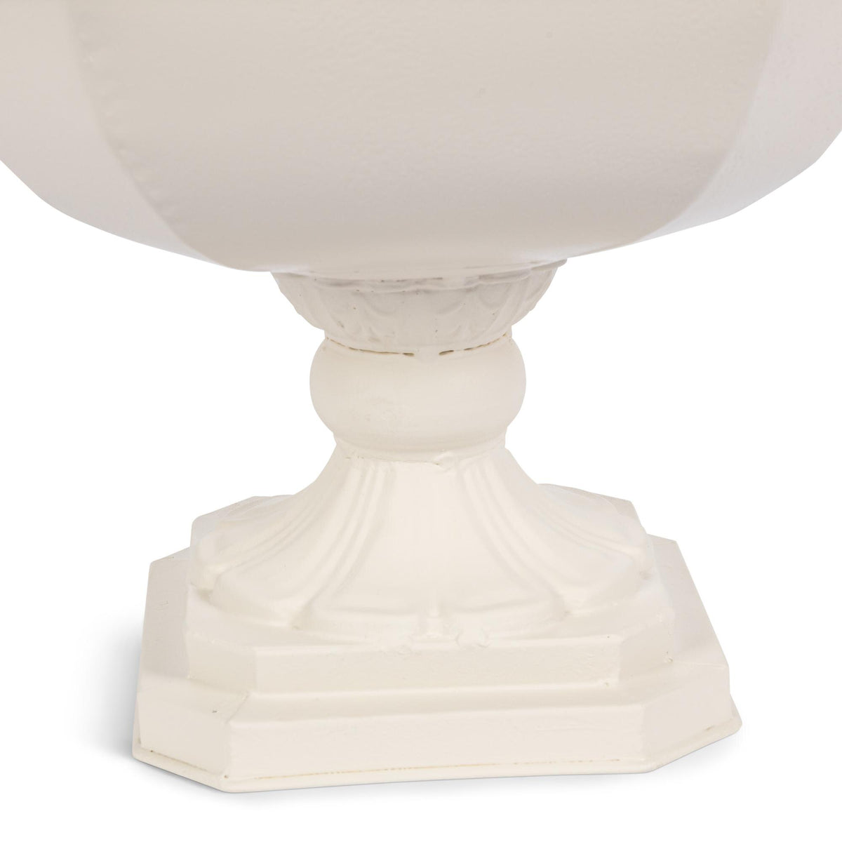 Faceted Chalice Planter, Soft White