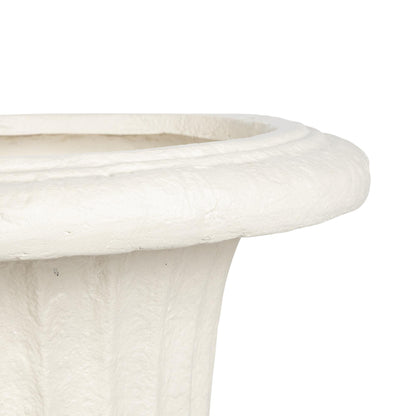Tall Urn With Pedestal, Aged Stone, 55.5"H