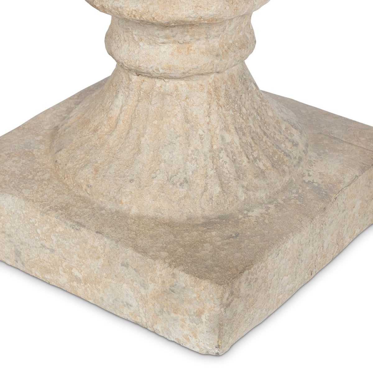 Tall Urn With Pedestal, Soft White, 55.5"H