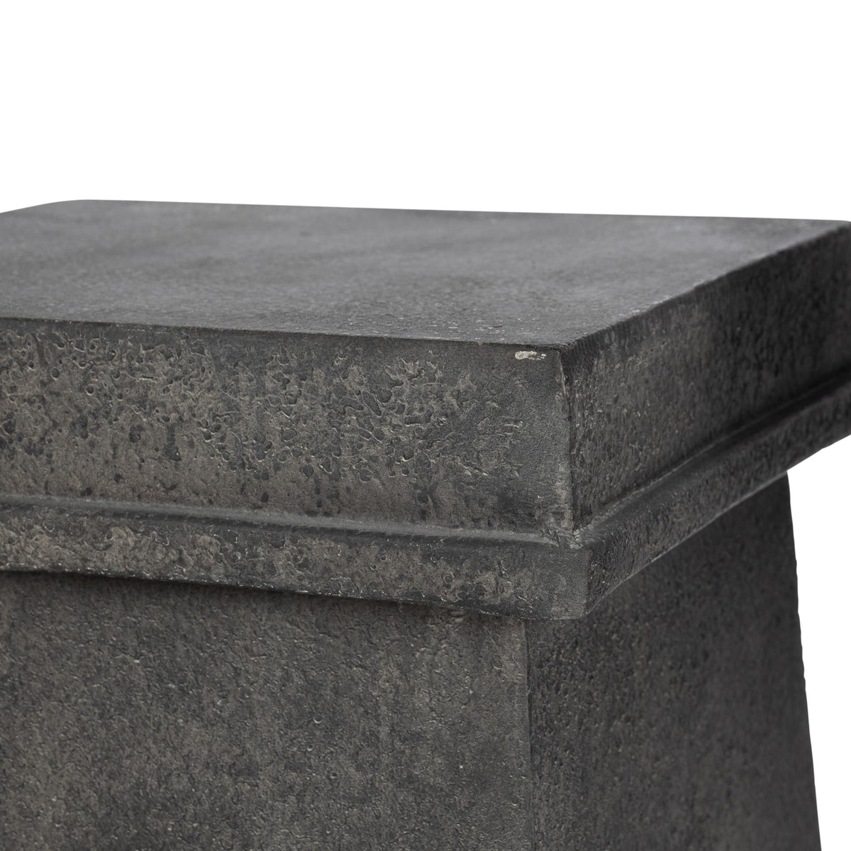 Tall Urn With Pedestal, Noir, 55.5"H