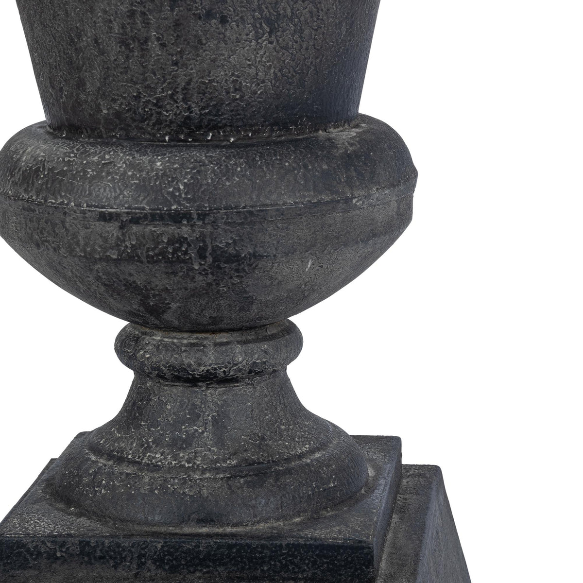 Aged Metal Entry Urn, Noir