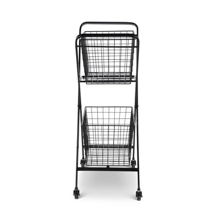 Double Market Cart, Black