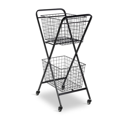 Double Market Cart, Black