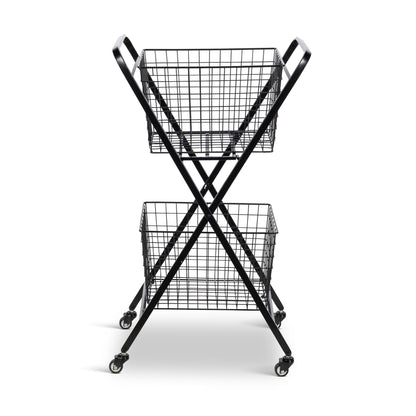 Double Market Cart, Black