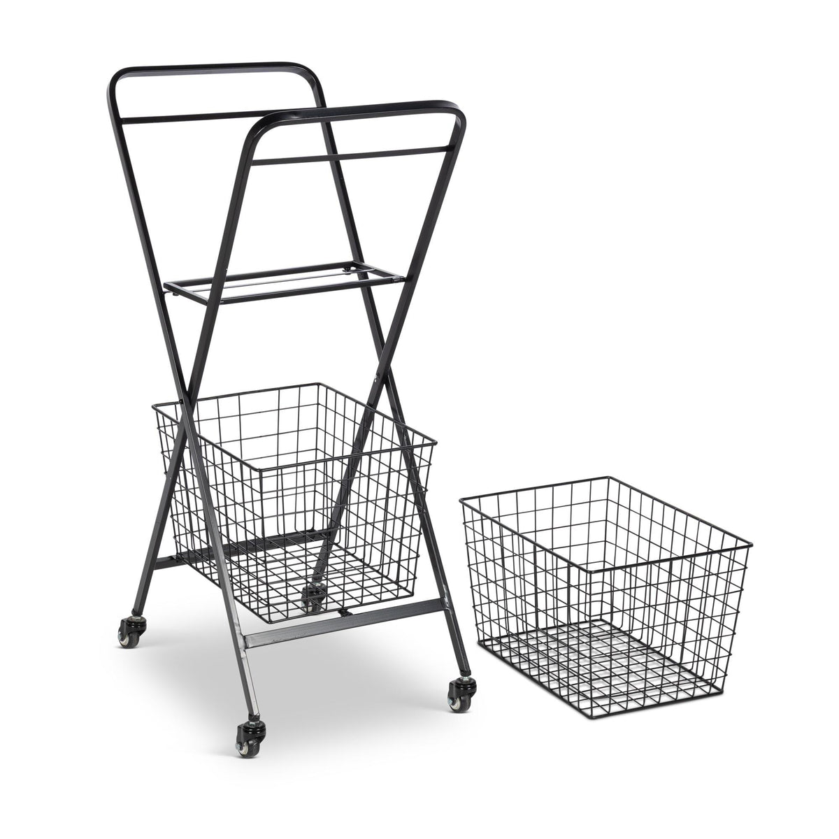 Double Market Cart, Black