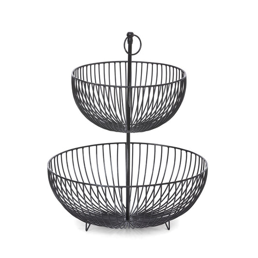 2-Tiered Iron Display Basket