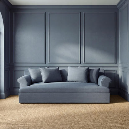 Flagship Sofa, Heathered Navy