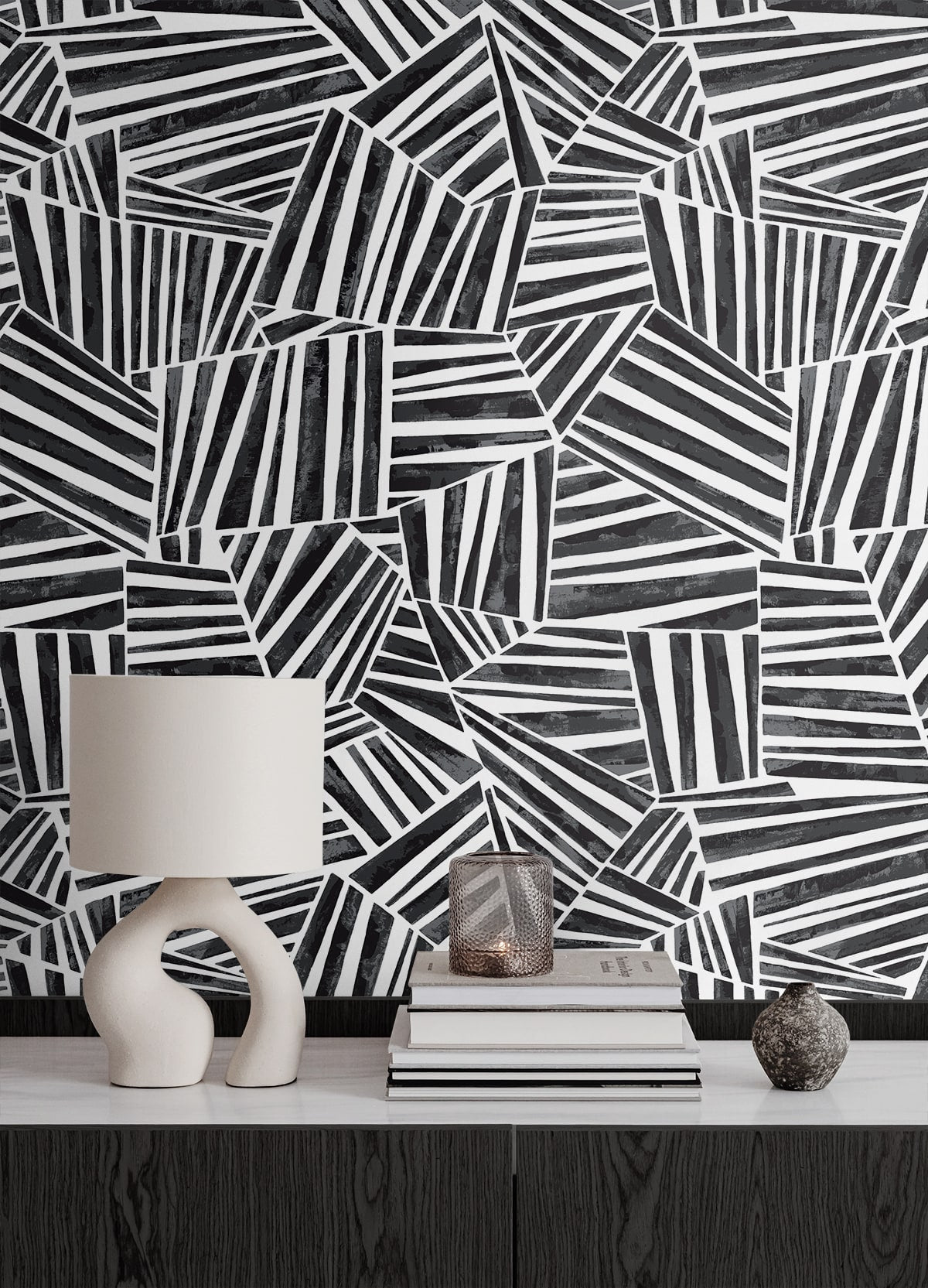Geometric Textures Alpi Unpasted Wallpaper